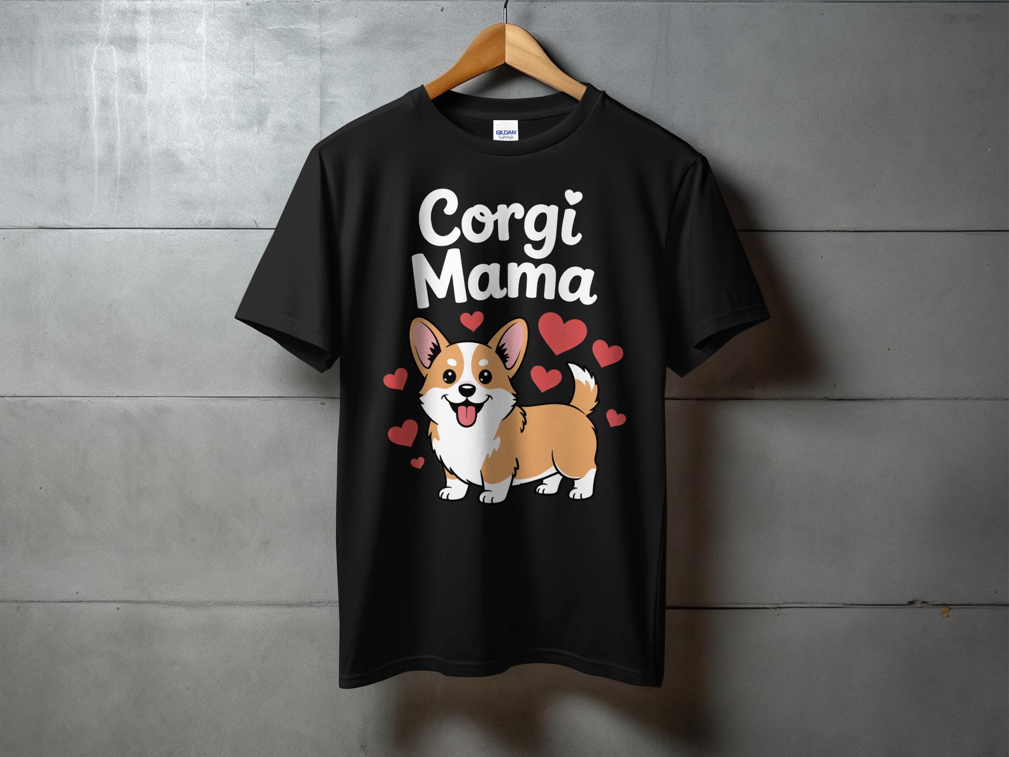 Cute Corgi Mama Shirt, Corgi Lover Gift, Dog Mom Tee, Adorable Pet