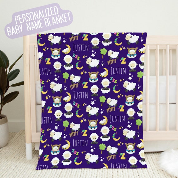 Coming Home Baby Throw Blanket New Born Baby Custom Blanket 50x60in Custom Welcome Newborn Blanket Sheep Design Etsy