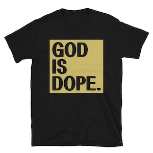 Christian Bible Verse Design T-SHIRT | Dieu est dopé | T-shirt unisexe à manches courtes