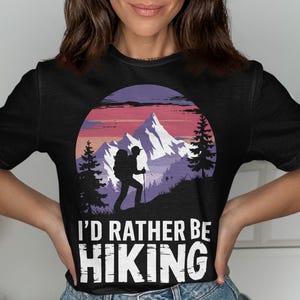 Ich würde eher T-Shirt, Bergabenteuer T-Shirt, lustiges Wandershirt, Outdoor-Enthusiasten Geschenk, perfekte Wandererbekleidung