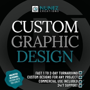 Design gráfico personalizado | Logotipo, cartão de visita, panfleto, mídia social, kit de branding, convite para evento, camiseta, banner Etsy