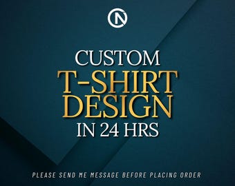 Custom T-Shirt Design in 24 Hours – Print-Ready PNG for POD, Sublimation