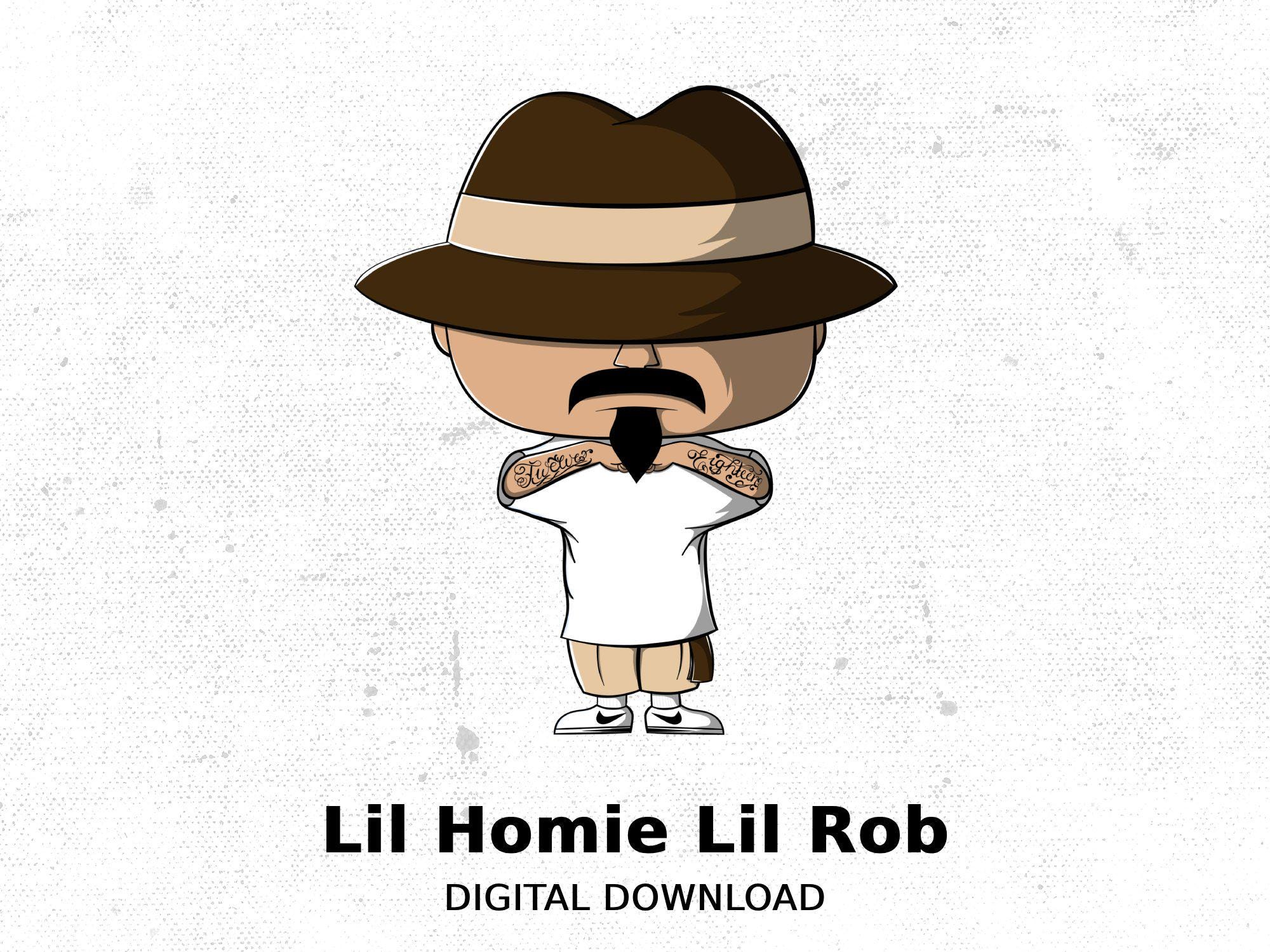 Lil Homie Lil Rob Digital Print | Hip Hop Art Digital Download | Urban ...