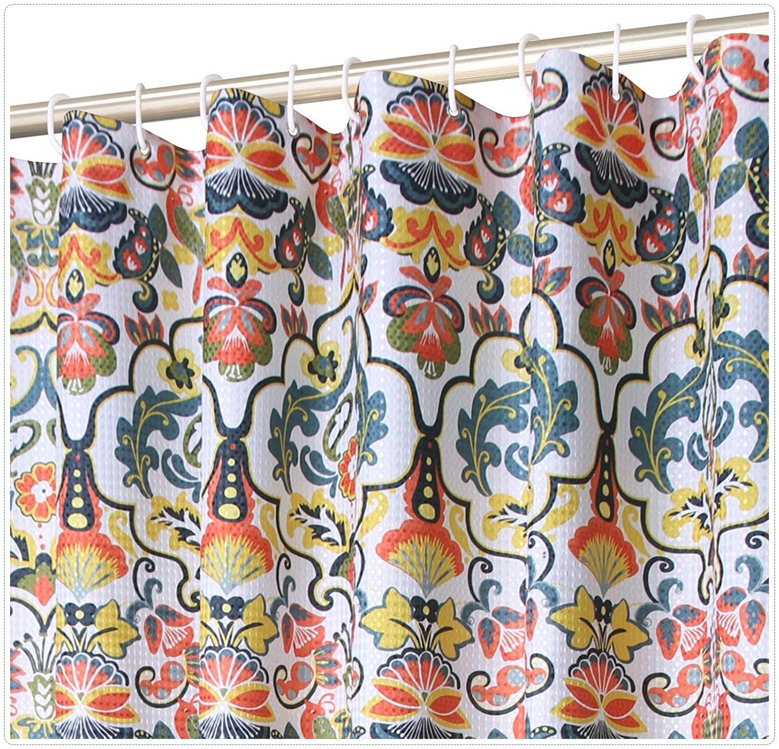 Modern Luxury Waffle Shower Curtain for Bathroom Fabric Etsy