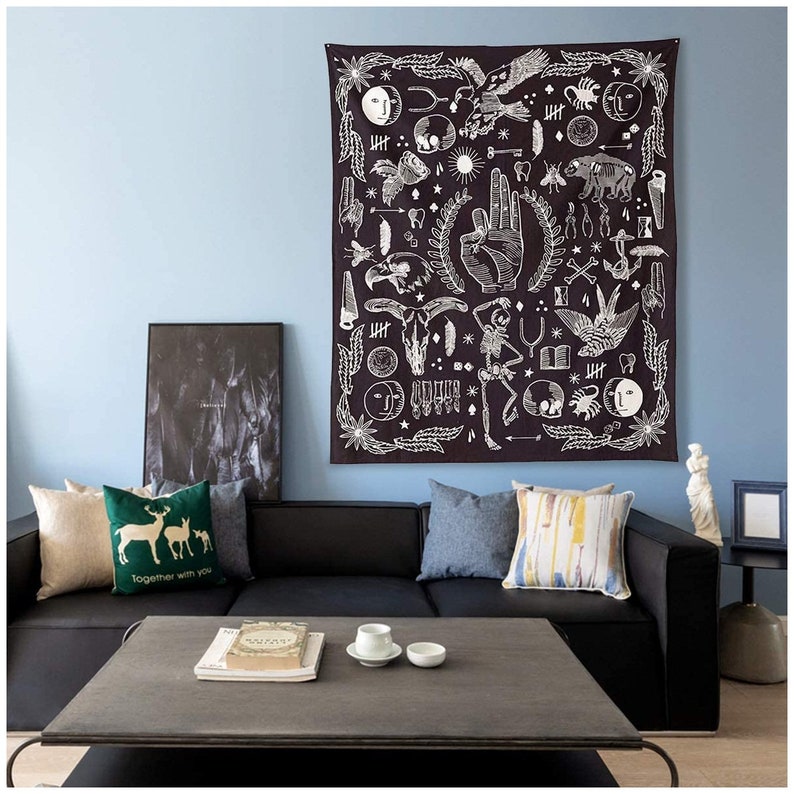 Polyester Hanging Tapestry Wall Hanging Blanket Bedspread Etsy India