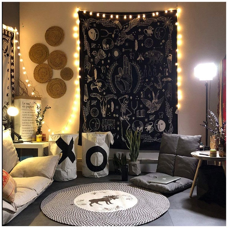 Polyester Hanging Tapestry Wall Hanging Blanket Bedspread Etsy India