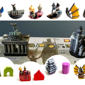 Scythe - Unique Faction Buildings hand painted miniatures