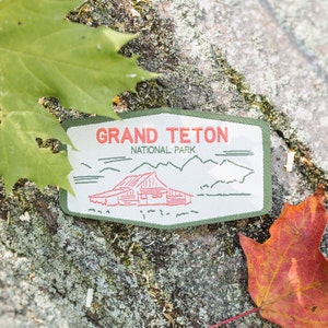 Grand Teton National Park Aufnäher | Bügelbild | Wyoming | Gewebter Aufnäher