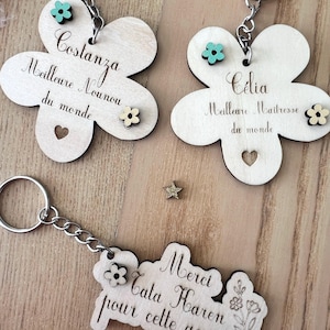 Porte clef merci maîtresse, nounou…