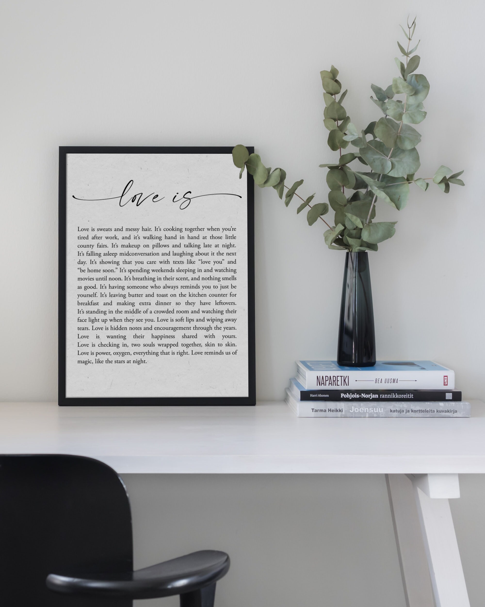 Love Is Print Pillow Thoughts IV Courtney Peppernell Pillow Etsy