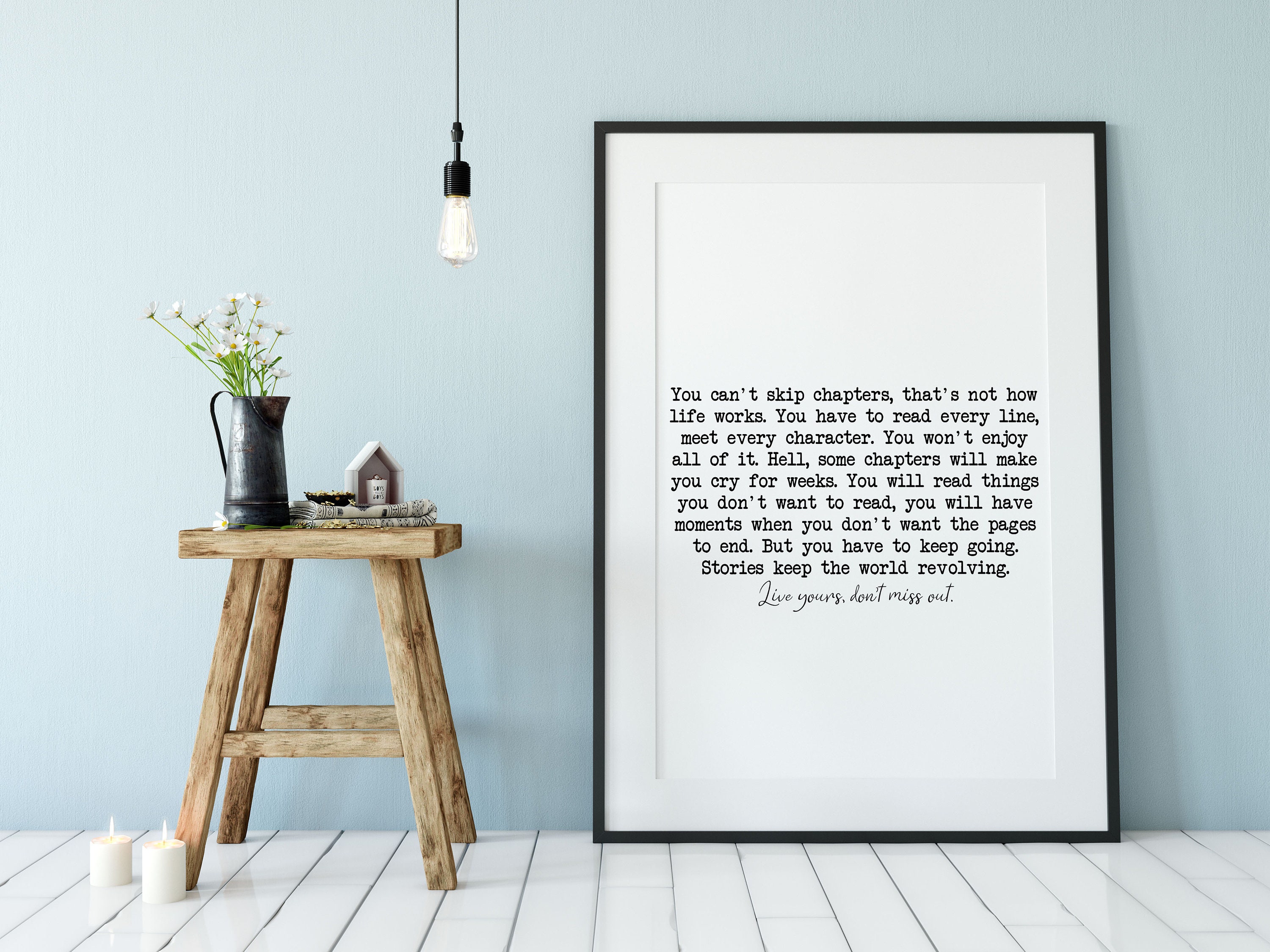 You Can't Skip Chapters Poem Print Pillow Thoughts Etsy