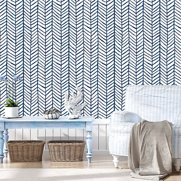 Peel and Stick Wallpaper Black and White Etsy