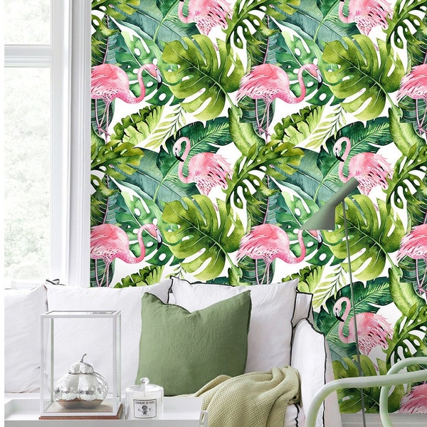 Flamingo Wallpaper Etsy Canada