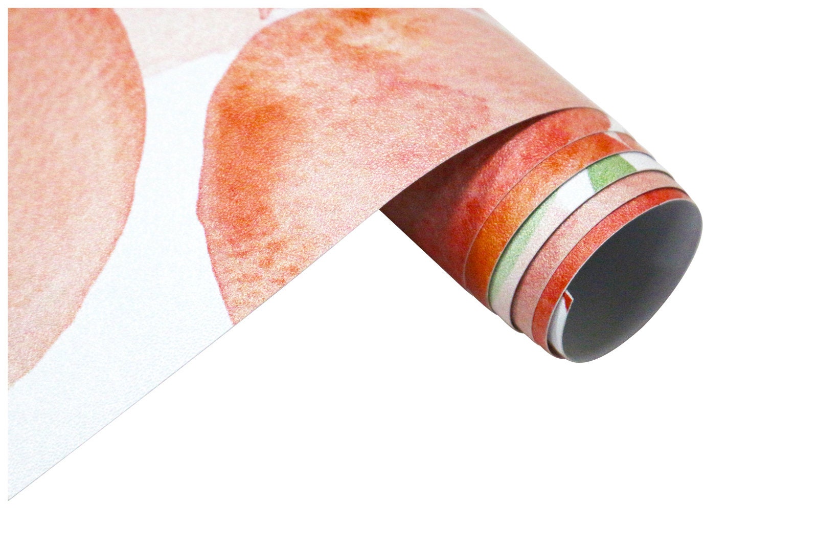 Watercolor Peach Peel and Stick Wallpaper Floral Wallpaper - Etsy UK