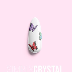 20 Small Butterfly Nail Art Waterslide Decals!!!!
