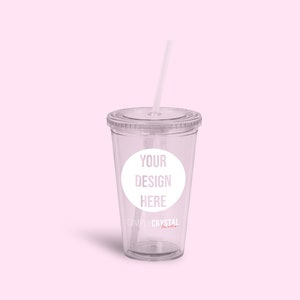 Personalized Clear Travel Tumbler with Lid and Straw!!!! Customizable, Reusable Acrylic Travel Cup!!! Double Walled Water Cup!!!!