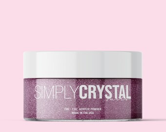 Plum Acrylic Nail Powder! Holiday Glitter Acrylic Nail Powder!