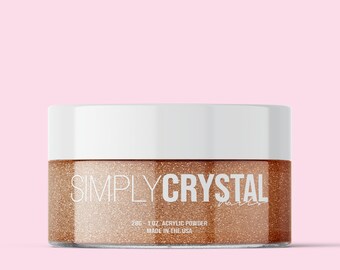 Orange Acrylic Nail Powder! Holiday Glitter Acrylic Nail Powder!