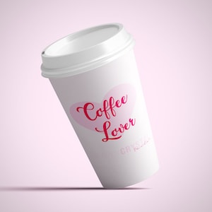 Personalized Coffee Travel Coffee Cups!!!! Customized Reusable Coffee Mugs with Lid!!! Rubber Coffee Sleeves Available!!!!