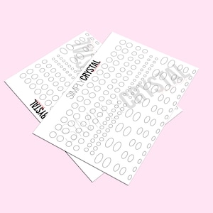 Acrylic Bead Control Practice Application Sheet! 8.5" x 11" Digital Print!!! Includes PDF, PNG and JPEG file!!!