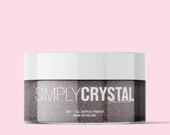 Dark Chocolate Acrylic Nail Powder! Holiday Glitter Acrylic Nail Powder!