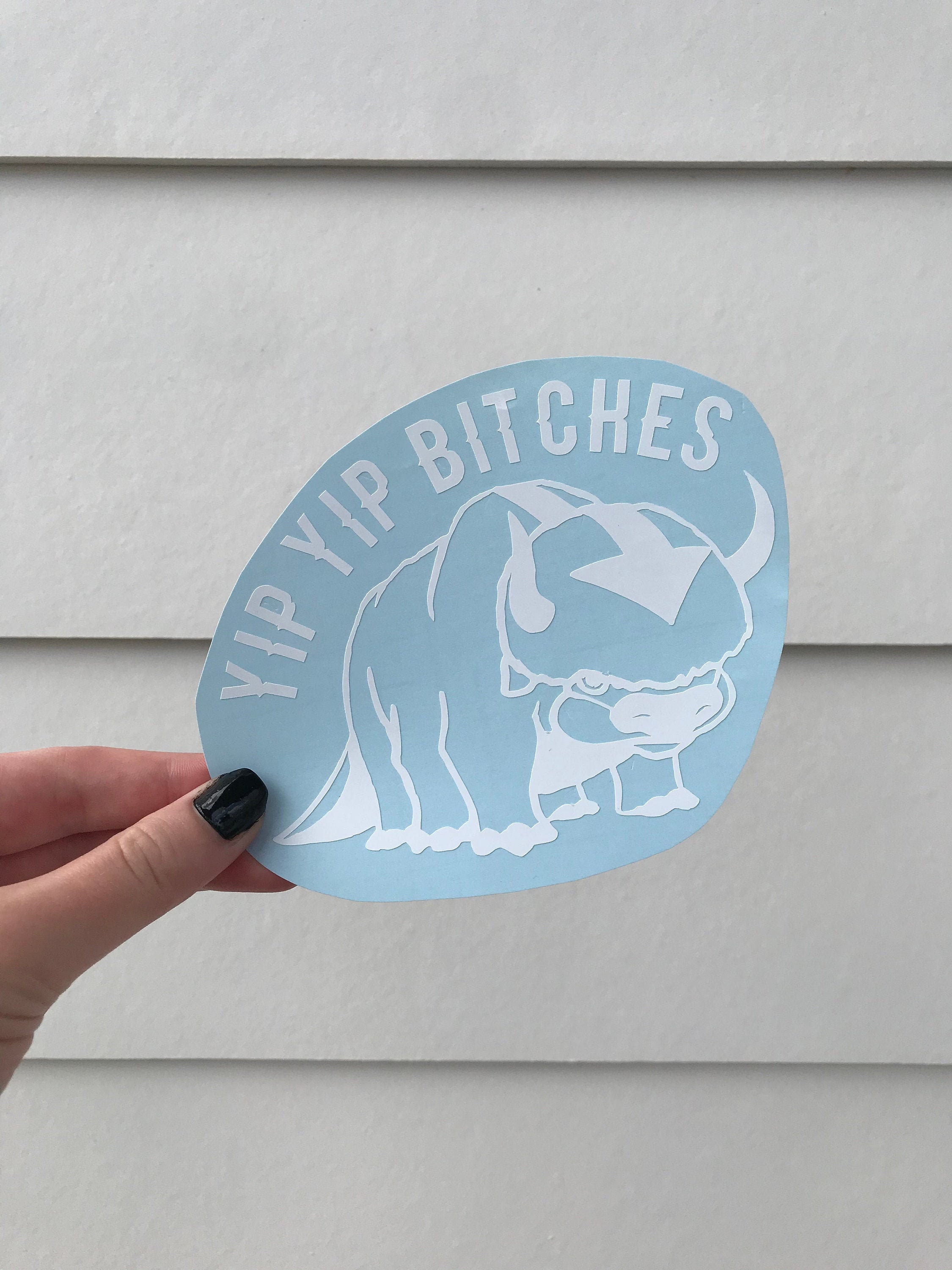 Appa ATLA Decal "Yip Yip Bitches"