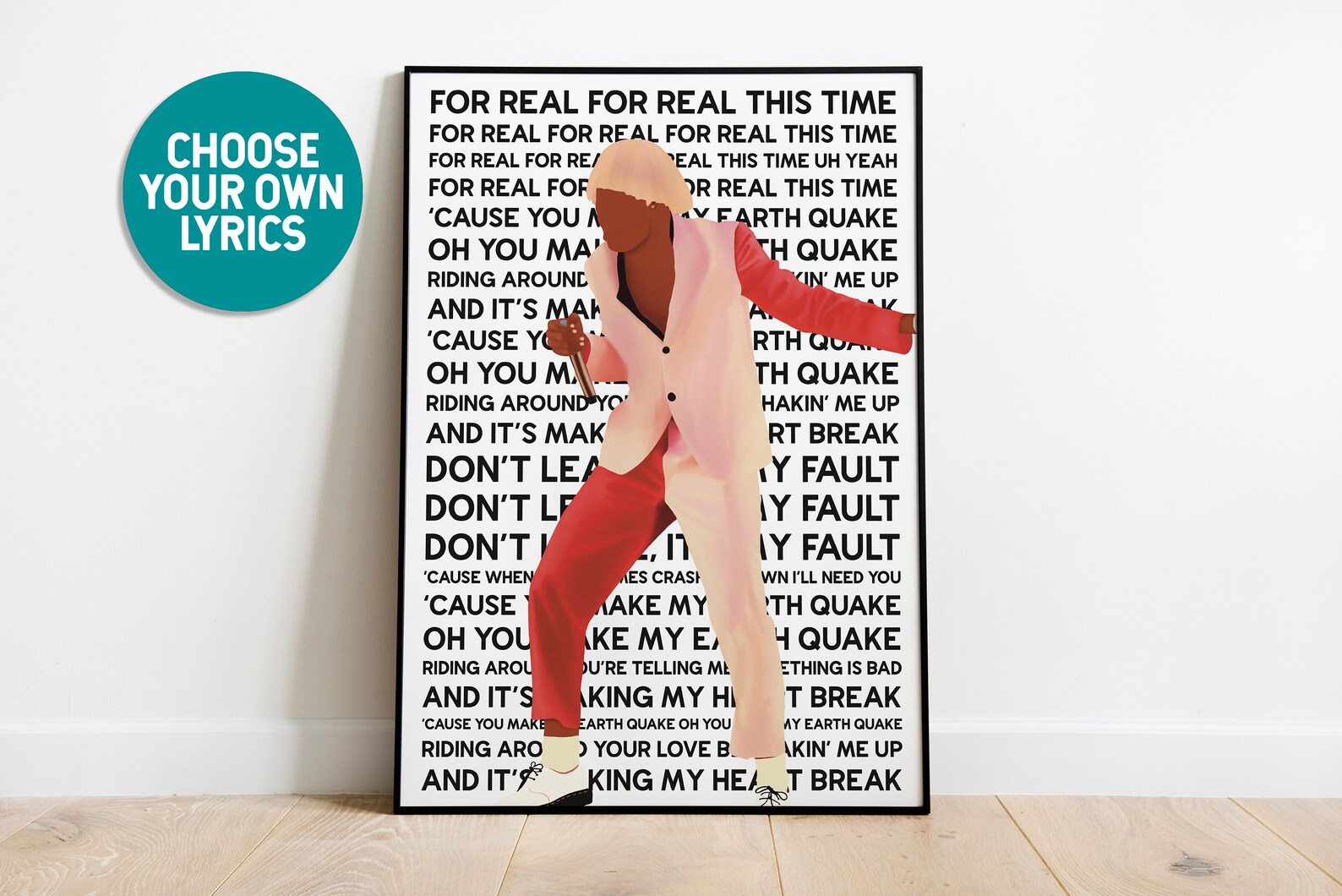Earfquake Lyric Sheet Print Tyler the Creator Custom Lyric | Etsy