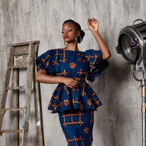 Latest ankara peplum top new arrivals