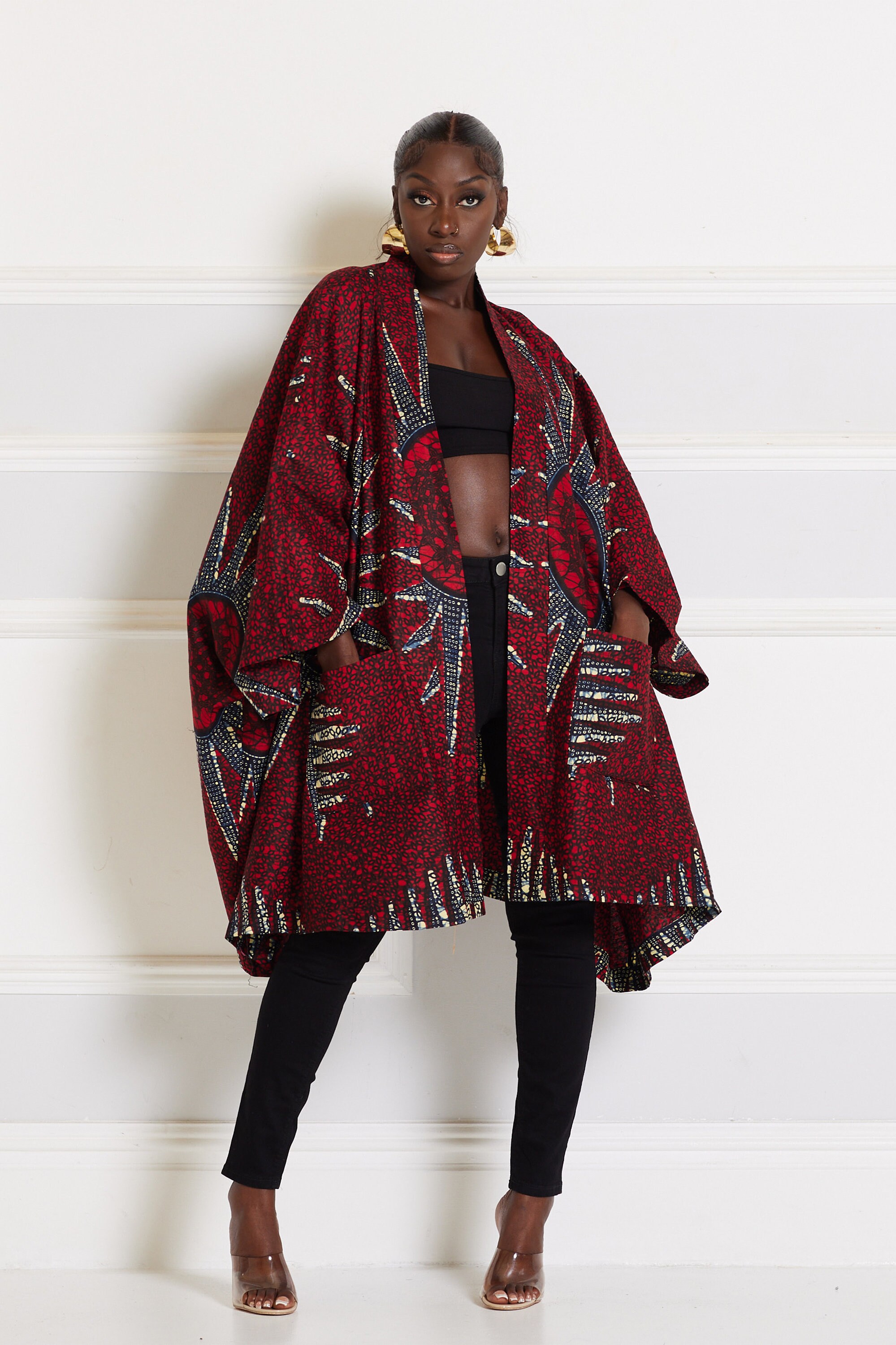 ROWENA African Print Midi Kimono Ankara Kimono Midi Kimono - Etsy