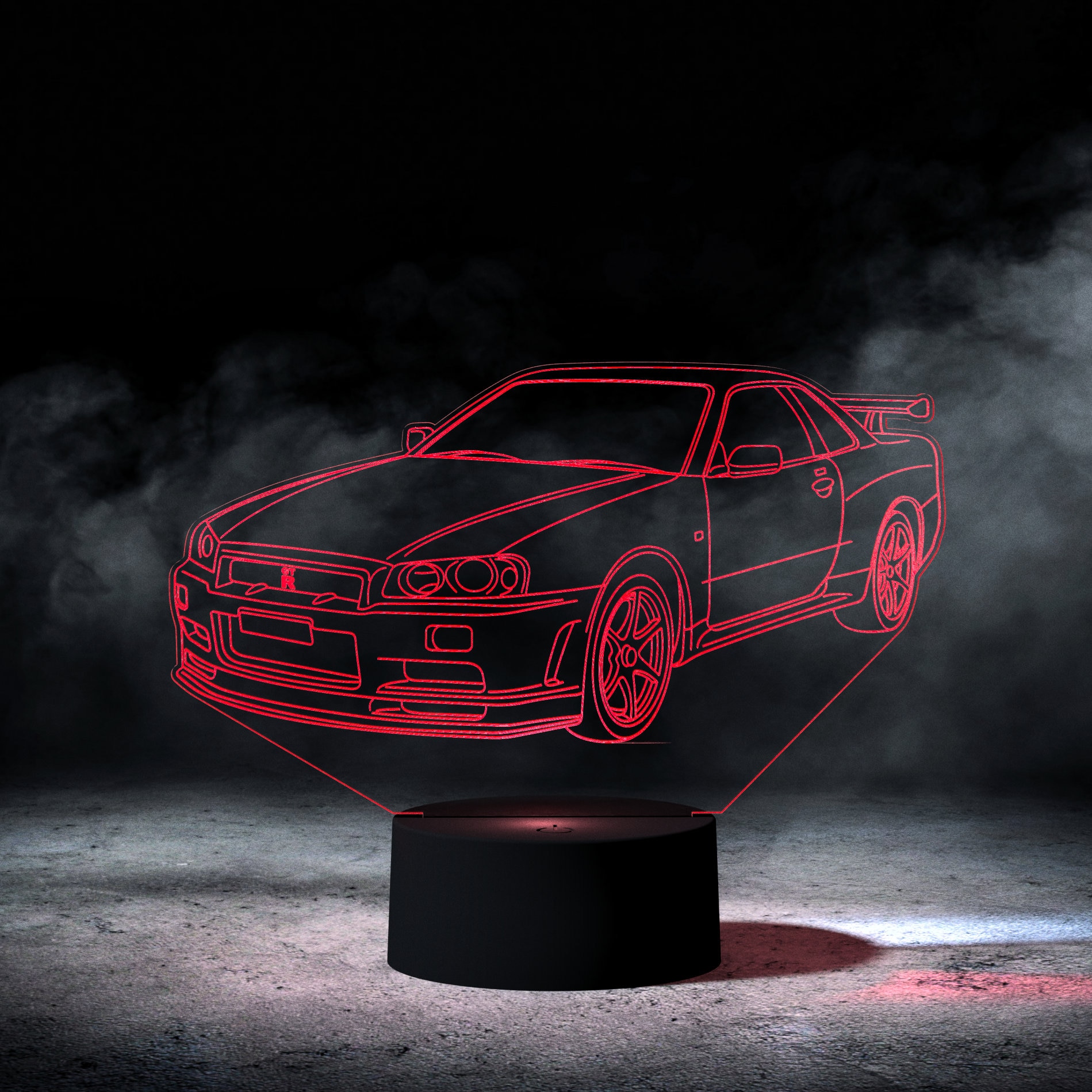 Skyline R34 GT-R 3d Illusion Custom Car Night Light Lamp - Etsy UK
