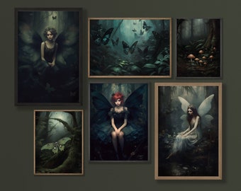 Dark Goth Oddities Moody Home Decor Printable Gallery Wall Art - Etsy