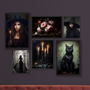 Dark Moody Witchy Decor Printable Gallery Wall Art Set - Etsy