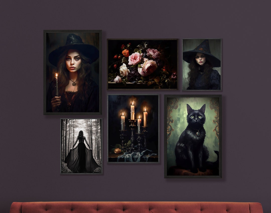 Dark Moody Witchy Decor Printable Gallery Wall Art Set - Etsy