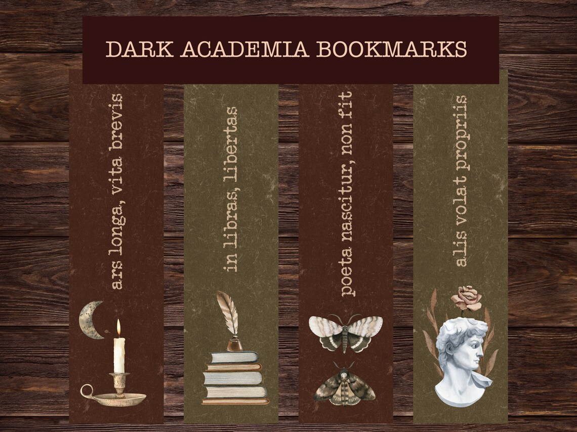 Here Are Some Aesthetic Old Styled Bookmarks I Made From Printable 