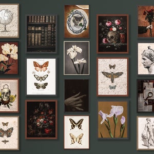 Dark and Light Academia Aesthetic Decor Mega Bundle Printable Gallery Wall Art Set