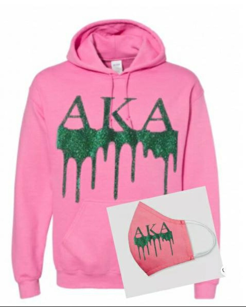 Pink AKA Drip Hoodie Etsy