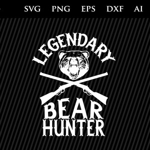 Jagd SVG Bär Jagdsaison svg - Cricut svg, Jagdleben svg für Jäger