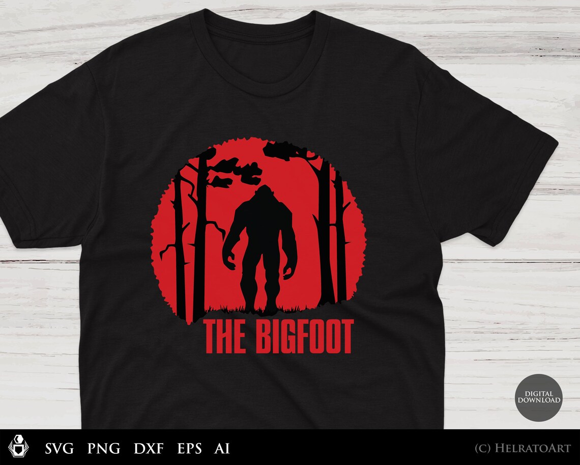 Bigfoot SVG the Bigfoot Svg Yeti Svg Bigfoot Silhouette - Etsy