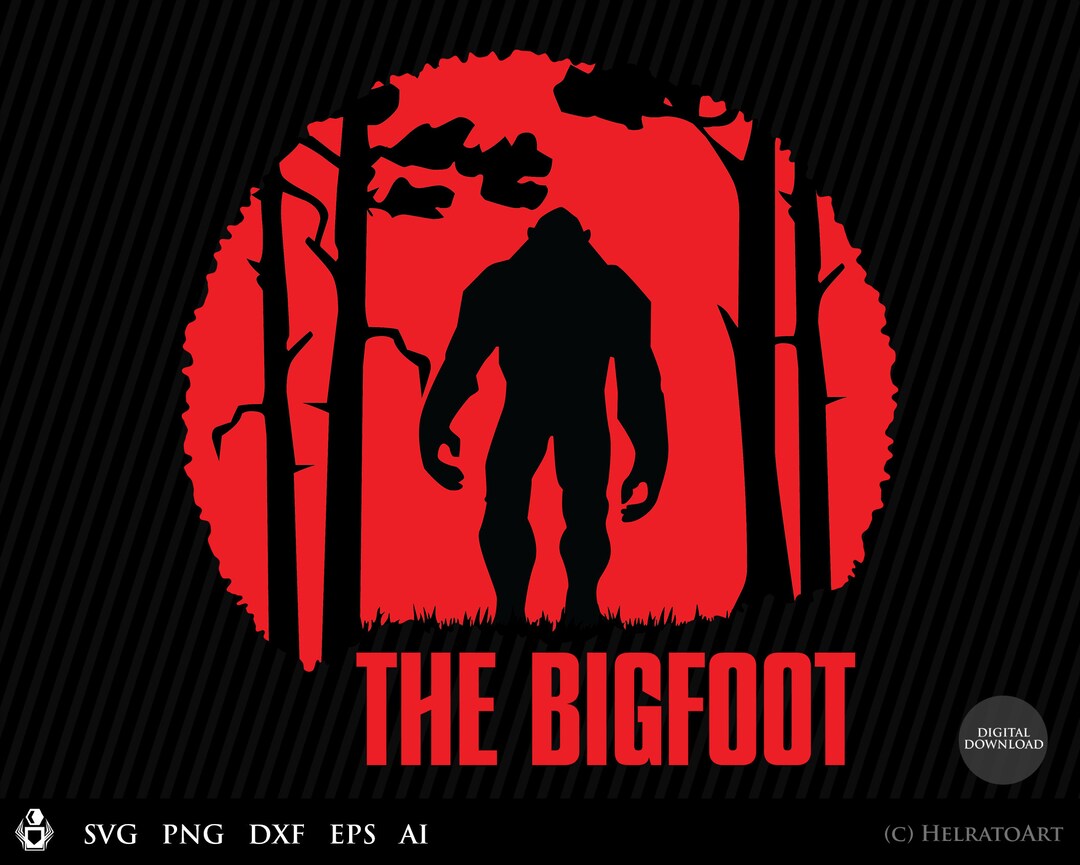 Bigfoot SVG, the Bigfoot Svg, Yeti Svg, Bigfoot Silhouette, Sasquatch