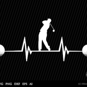 Golf SVG, Lifeline Svg, golfer silhouette, sports svg, golf clip art, golf svg, silhouette svg, gift for golf lovers