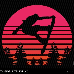 Snowboard SVG, Pink Retro Snowboarding SVG, Ski fahren Clipart, Snowboard schneiden Datei, Winter Sport svg, Skifahrer svg, Silhouette svg Dateien für Cricut