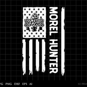 Pilz SVG, Morcheljagd, Morcheljäger Flagge, Grafik Clipart - für den kommerziellen und persönlichen Gebrauch