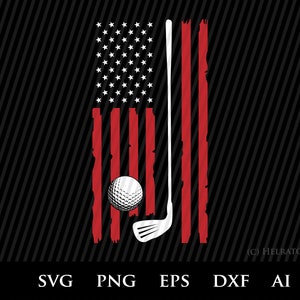 Golf SVG, Golf Ball Svg, American Flag Svg Golfing Svg, Golf Flag Svg ...