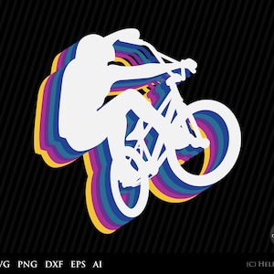 BMX SVG, Bmx vélo SVG motard vintage Wheely bmx vintage, bmx rétro, course de bmx, fichiers svg vélo silhouette pour cricut