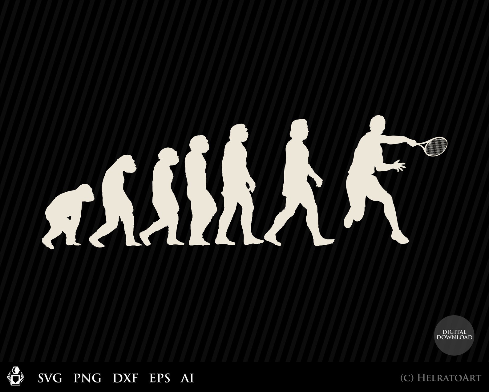 Tennis SVG Tennis Evolution Svg Silhouette Design Cricut Etsy Canada