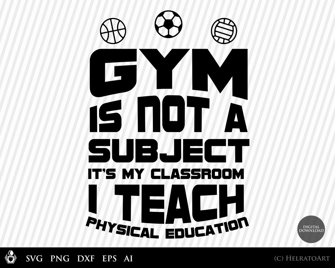 PE Teacher SVG, Physical Education Svg, Gym Teacher Svg, Pe Teacher Gift Idea, Silhouette, Coach