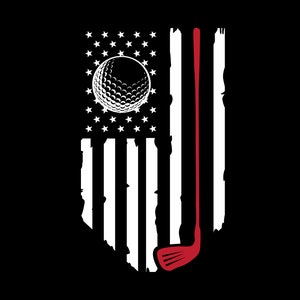 ゴルフ SVG、アメリカ国旗 SVG、ゴルファーのシルエット、スポーツ SVG、ゴルフ クリップ アート、ゴルフ SVG、シルエット SVG、ゴルフ愛好家へのギフト