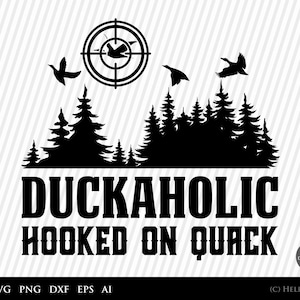 Hunting SVG, Duck Goose Hunting svg, animal, hunter graphic art - silhouette svg, camper clipart , Sniper SVG for Hunters