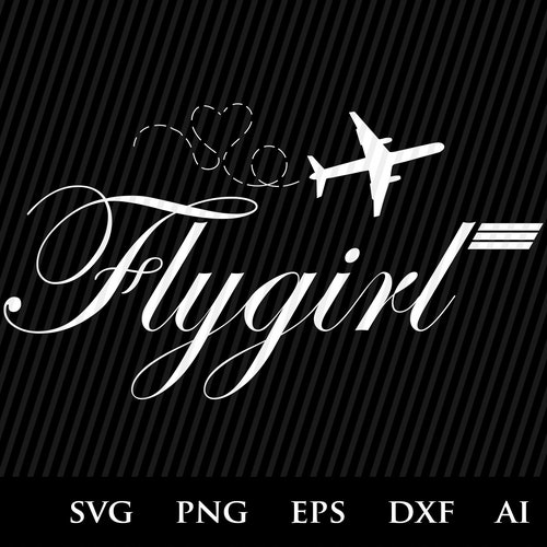 Flight Attendant Svg File Flygirl Cabin Crew Svg | Etsy