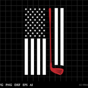 Golf SVG, golf club svg, american flag svg - golfing svg, golf flag svg, golf ball svg files for cricut golfers